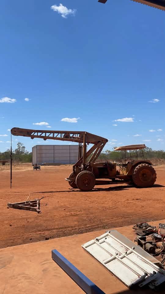 Aidan Scobie's old Chamberlain yard crane