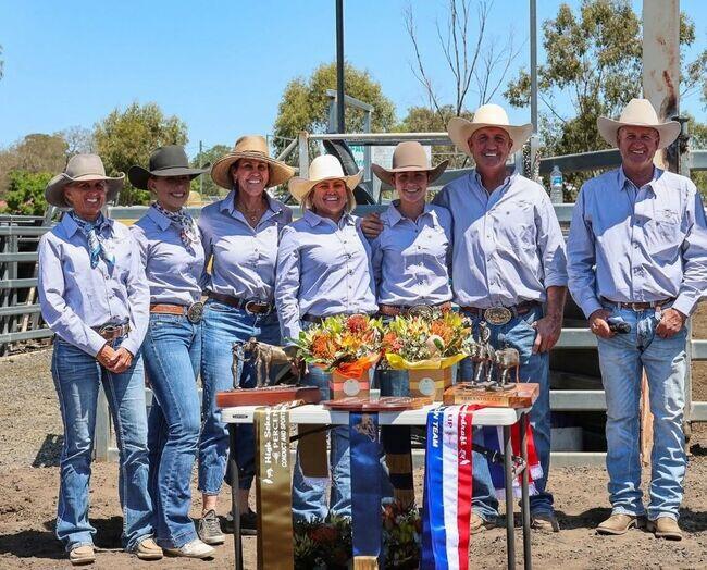 Young campdraft rider competing at the High School Campdraft Percentile Cup