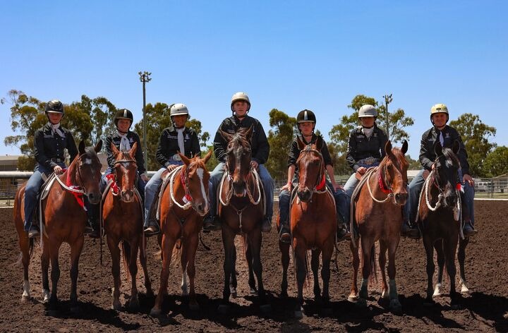Young riders supporting rural traditions at the High School Campdraft Percentile Cup