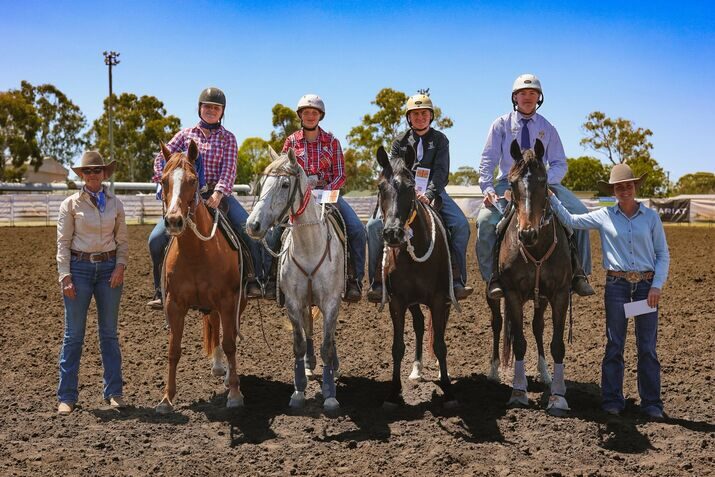 Students and supporters at the High School Campdraft Percentile Cup