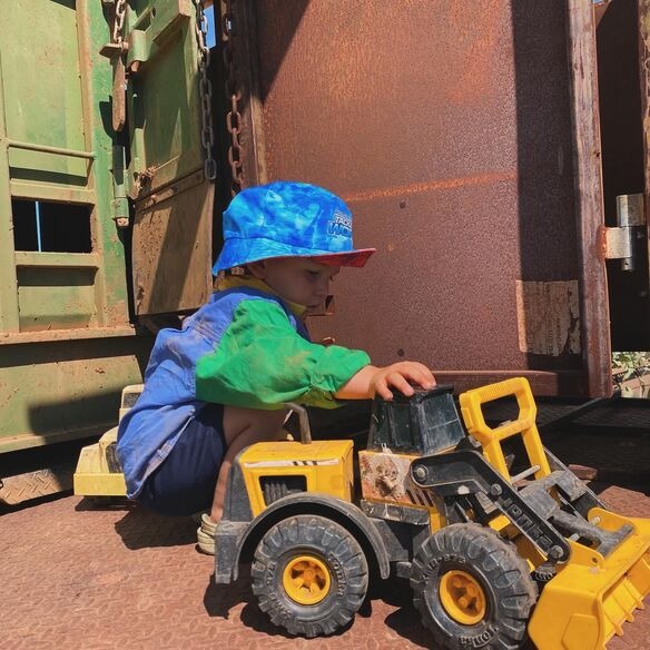 Station dog Tonka on a remote cattle station in the Northern Territory