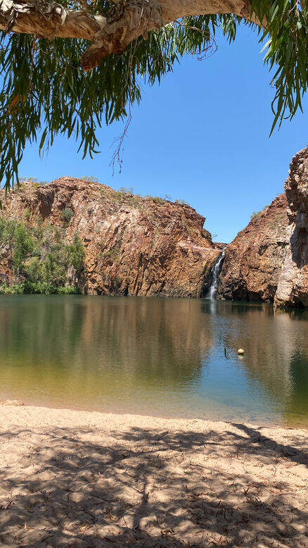 Remote watering hole on a cattle station in the Northern Territory