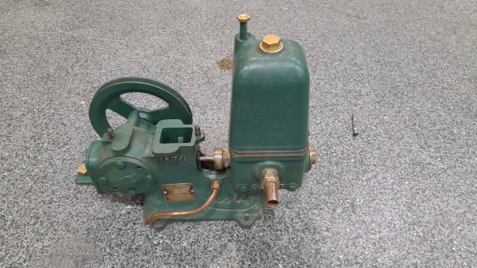 Kelsee and Denny Webster's old diesel Lister motor