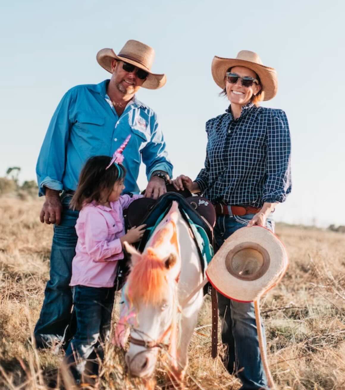 Bec Crozier with Chris Morrow, Georgina and Indie in the Kimberley