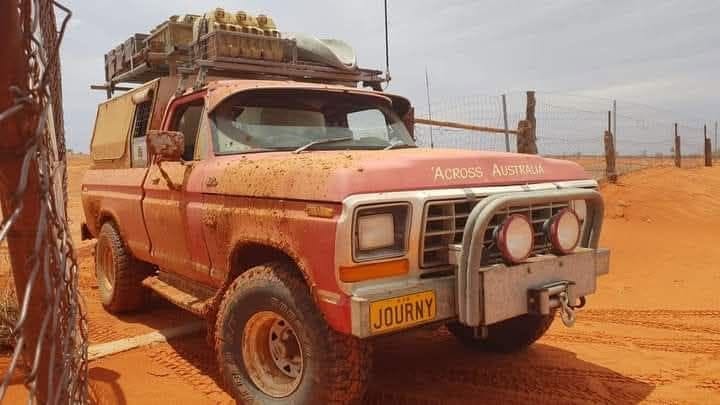 Paul Hendriks' Big Red travelling across Australia