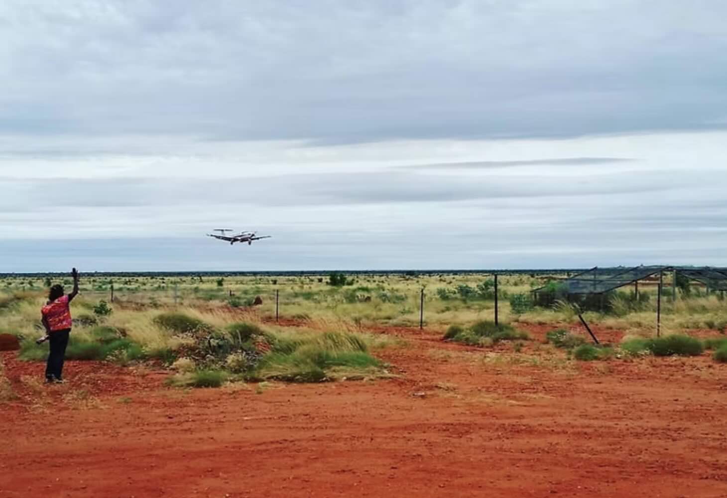 RFDS plane leaving Noonkanbah Community after a retrieval in 2016