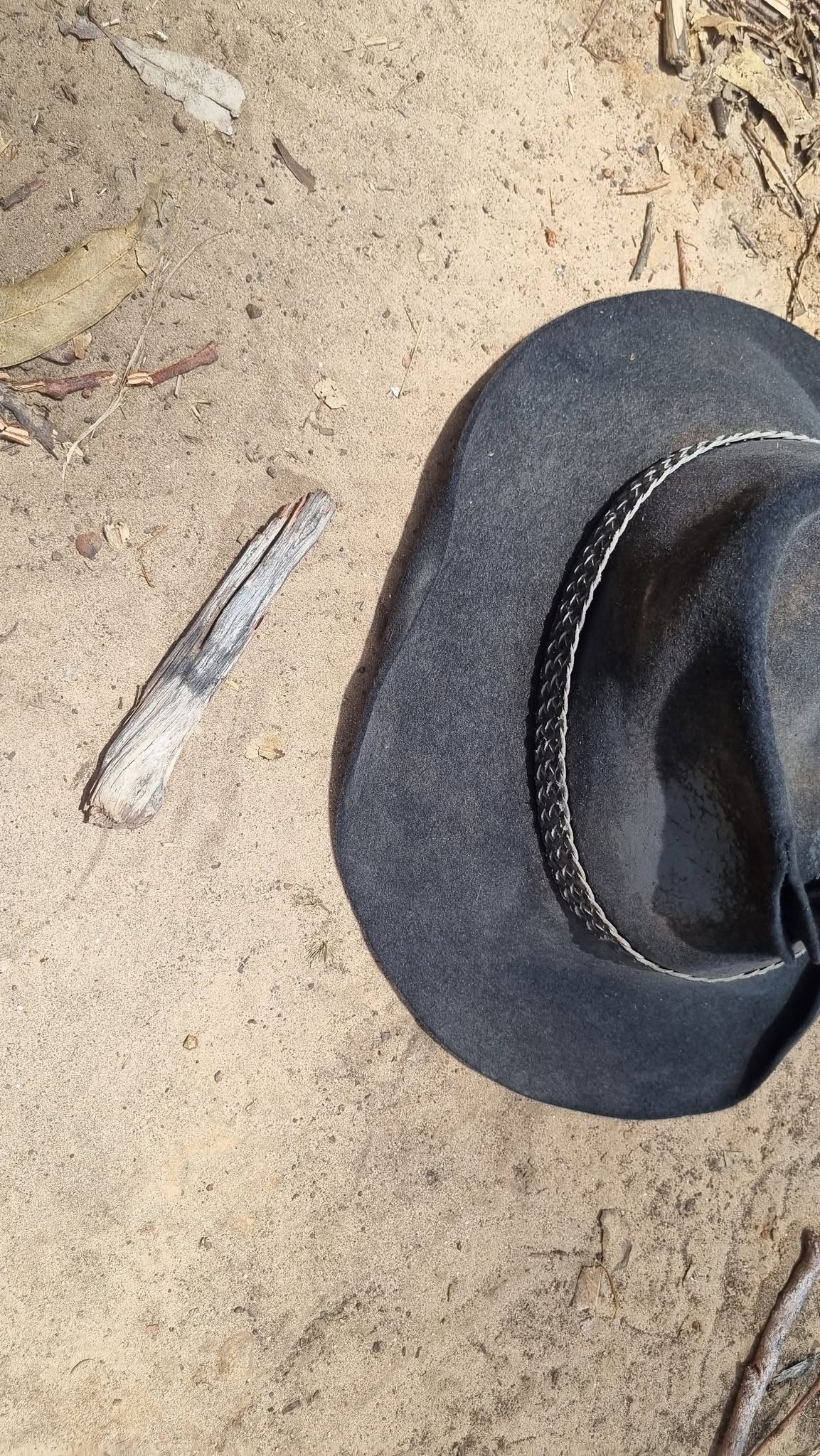 Stick removed from a punctured quad bike tyre in Cape York